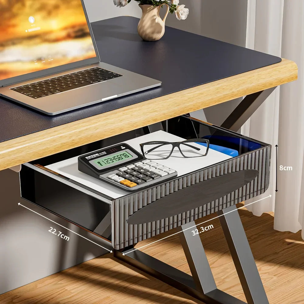 Deskora Untertisch Schublade | Ausziehbar & Unsichtbar | Kunststoff Organizer