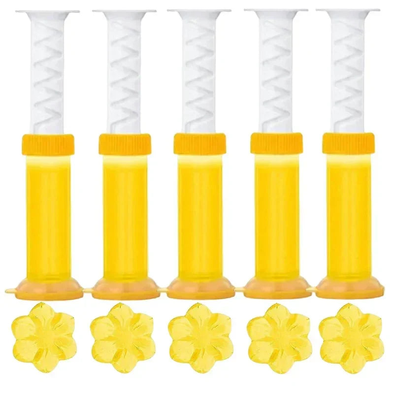 BloomFresh Toilet Gel Flowers | Scented Gel for Toilet & Urinal | Cleaning, Antibacterial & Decorative | 12 Blossoms per Stick