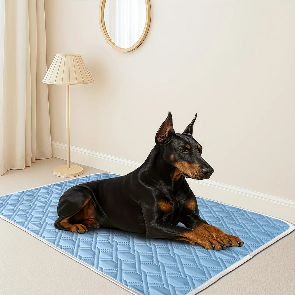 CoolPawza | Kühlmatte für Hunde & Katzen | Atmungsaktive Sommer-Liegematte | Waschbar & Tragbar