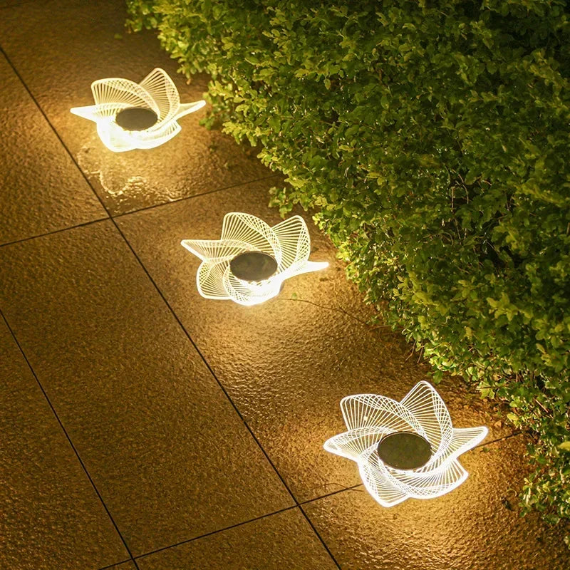 LumiVera | Solar Gartenleuchte mit 12 LEDs | Wasserdicht IP65 | Warmweißes LED-Licht | Für Garten, Balkon & Wege