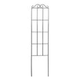 Floravine | Pflanzenrankhilfe aus Metall | Schwarzes Eisendraht-Spalier | Für Kletterpflanzen & Zimmerpflanzen | 50 x 15 cm