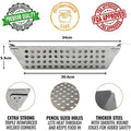 Grillion Grillkorb Edelstahl | Großes BBQ Grillgitter für Gemüse | Gleichmäßiges Garen