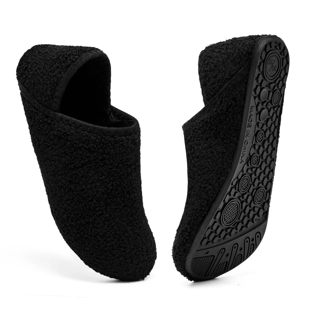 Cozy Cotton Slippers | Fluffy & Warm for Women & Men | Non-Slip Sole | Winter Plush Slippers | Velvoria