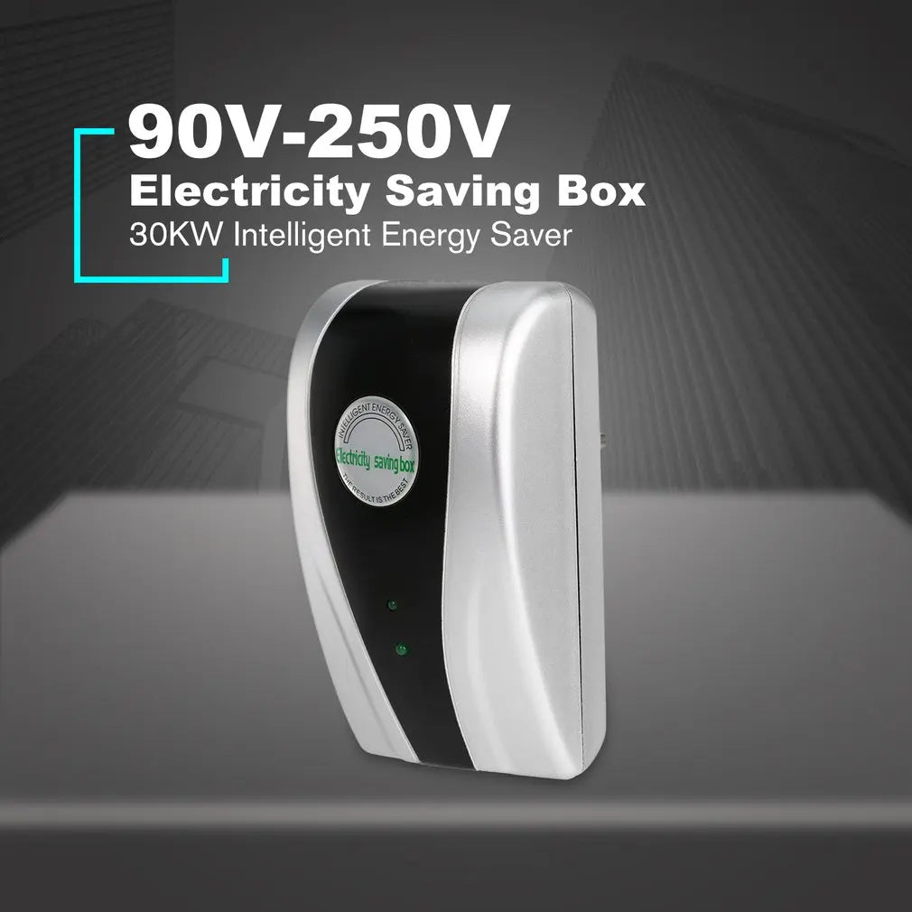 Enervanta Energiesparbox Steckdose | Stromoptimierer für Haushalt & Büro | 90–250 V | Bis 30.000 W | Spannungsstabilisator