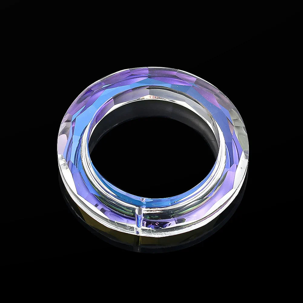 Crystal Suncatcher LumiRing 50 | Ø 50 cm | Glass Prism for Windows, Garden & Decoration | Rainbow Catcher for Light Effects