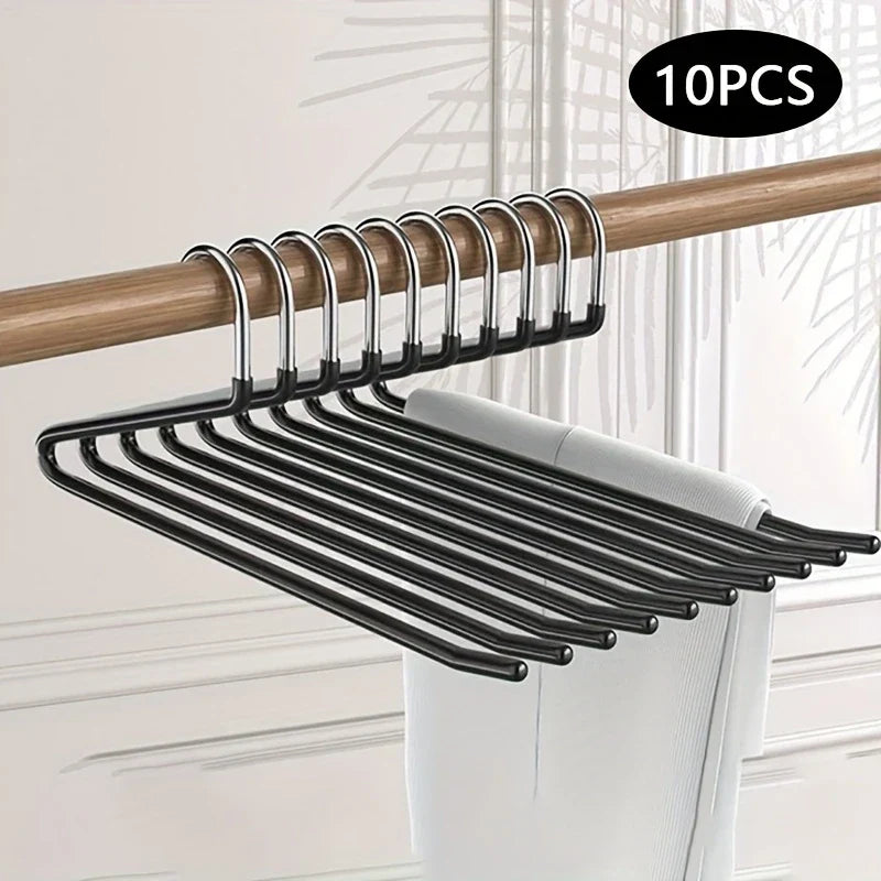 Clothoria | Open Pants Hangers | Space-Saving & Stable | Metal with Anti-Rust Coating