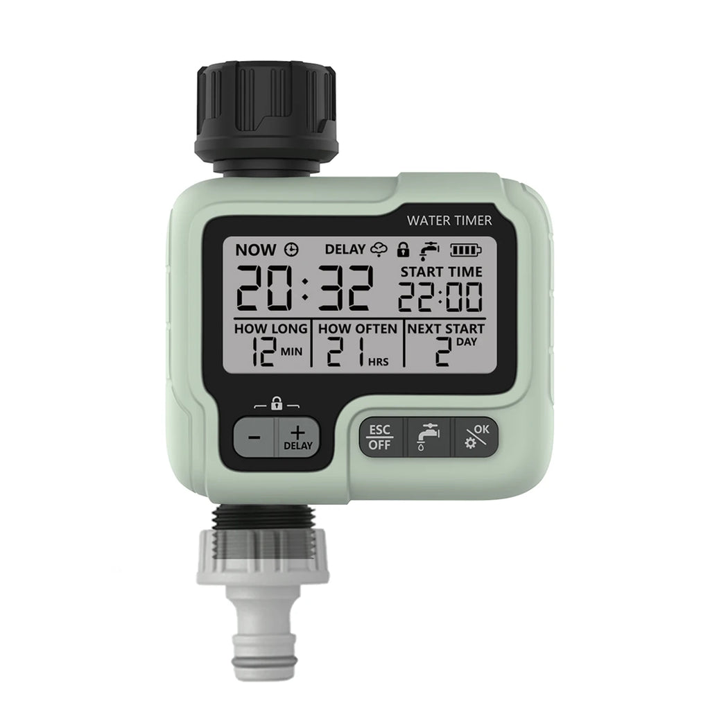 Digitaler Bewässerungstimer | Automatische Gartenbewässerung | Wassersparend & Programmierbar | AquaTiva