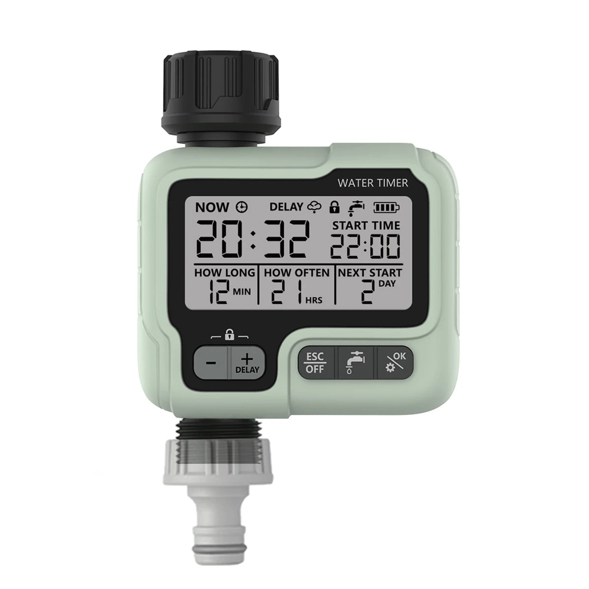 Digitaler Bewässerungstimer | Automatische Gartenbewässerung | Wassersparend & Programmierbar | AquaTiva
