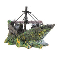 AquaRelict Aquarium Deko Piratenschiff | Resin Schiffswrack Ornament | 13 x 5 x 11 cm