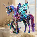 Fantalume | Einhorn Sonnenfänger | Feen- & Schmetterlings-Dekoration | Fantasie Lichtfänger für Zuhause