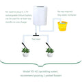 AquaVivo Smart Automatisches Bewässerungssystem | Selbstbewässerungs-Set 2–16 Tropfer | USB Akku