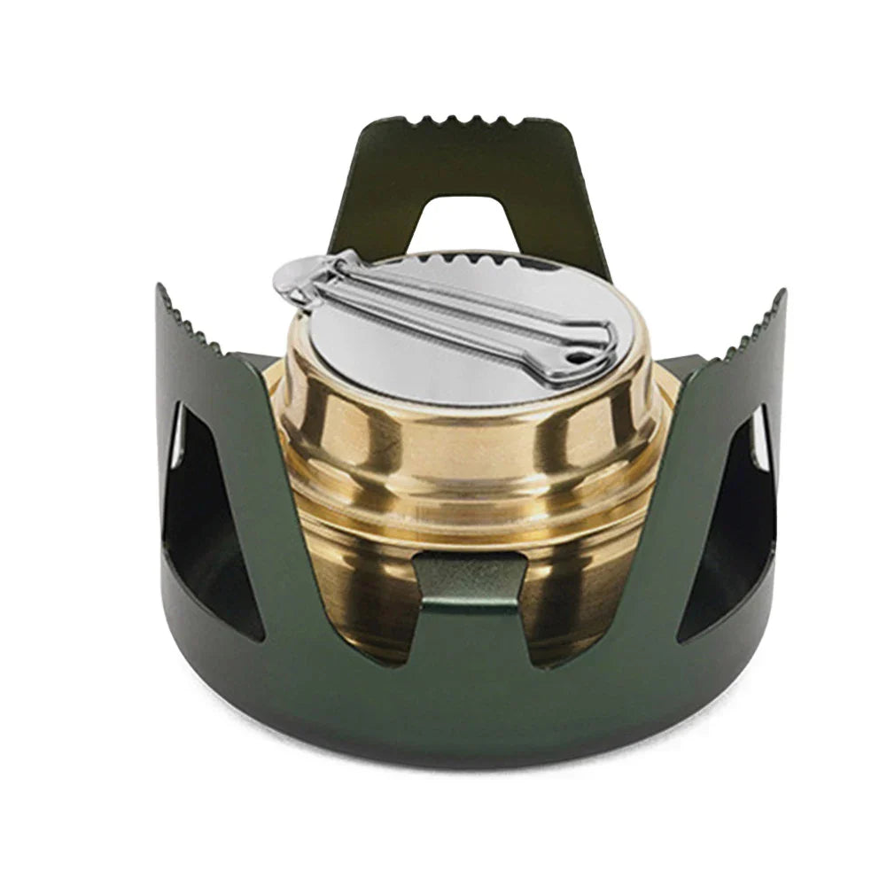 Flamero Outdoor Alcohol Stove | Adjustable Flame | 360° All-Around Combustion | Compact & Stable