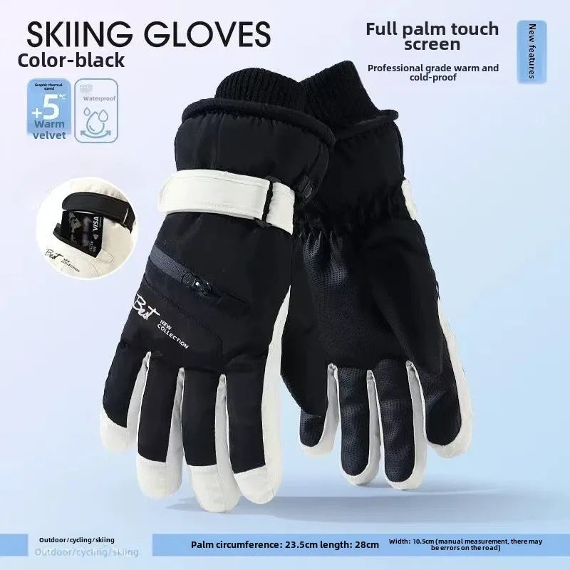 GlacioShield Pro Gloves | Waterproof Winter Gloves | Touchscreen & Anti-Slip | Warm Fleece Lining for Skiing, Cycling & Outdoor Activities