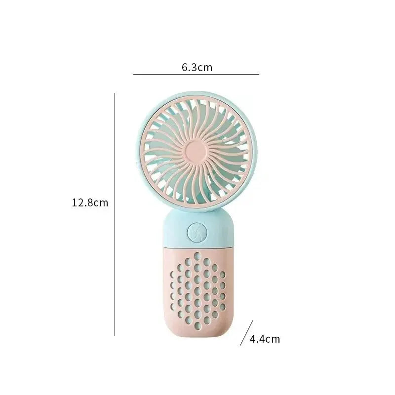 BriseBär Mini Hand Fan | Portable & Rechargeable | Quiet & Fragrance Function | Pastel Colors