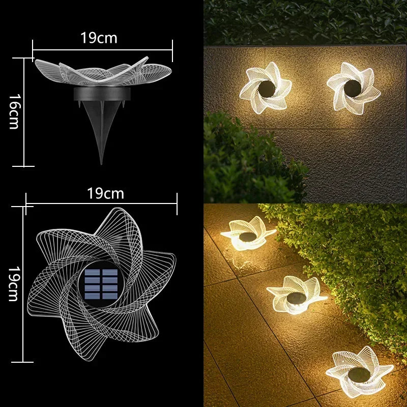 LumiVera | Solar Gartenleuchte mit 12 LEDs | Wasserdicht IP65 | Warmweißes LED-Licht | Für Garten, Balkon & Wege