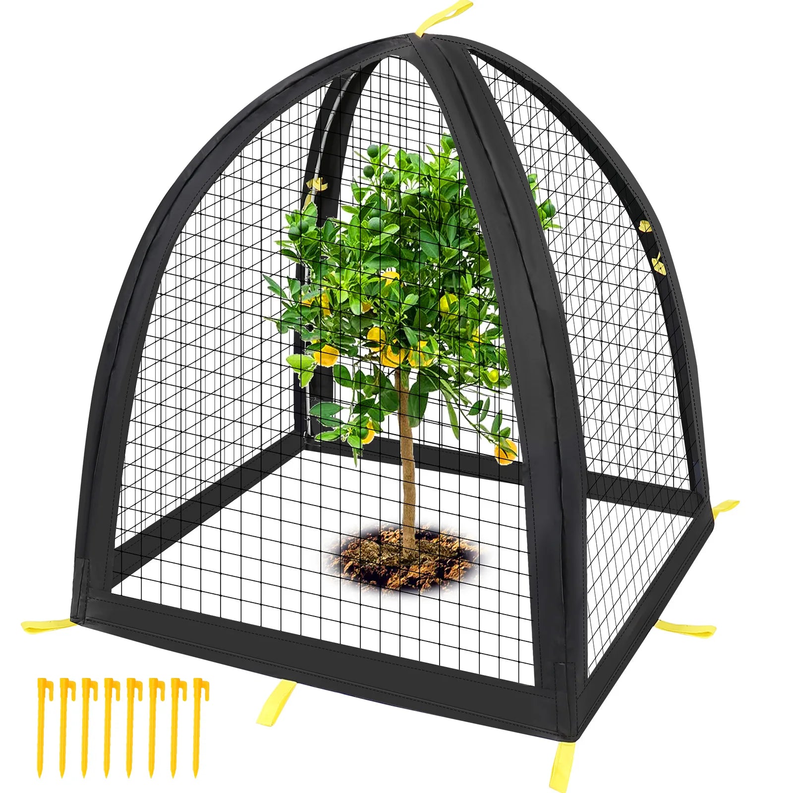 FloraGuard | Pflanzenschutznetz mit Fiberglasgestell | Schutzhaube für Obst, Gemüse & Beeren | 119,4 cm Höhe