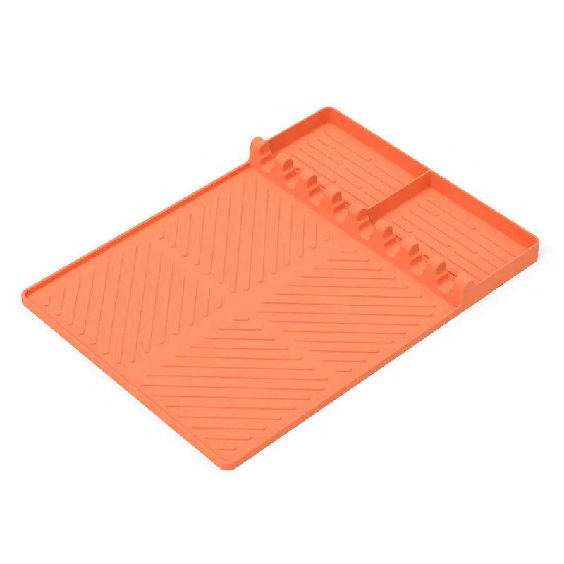 GrillGuard Silikon Grillmatte & Reinigungs-Pad | Anti-Staub Schutzkissen | Ofenöl Box & BBQ Zubehör