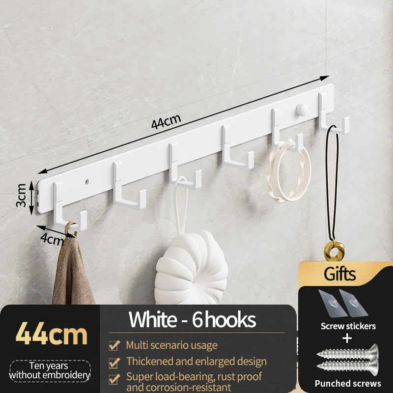 HangoMax Kleiderhaken Wand & Tür | Aluminium Haken für Garderobe, Eingang & Schrank | Stark & Platzsparend