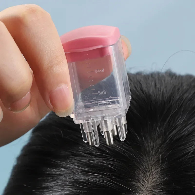 TrichoFlow Kopfhaut-Applikator | Präziser Flüssigkeitsspender mit Massage-Rollkugeln | 4 ml