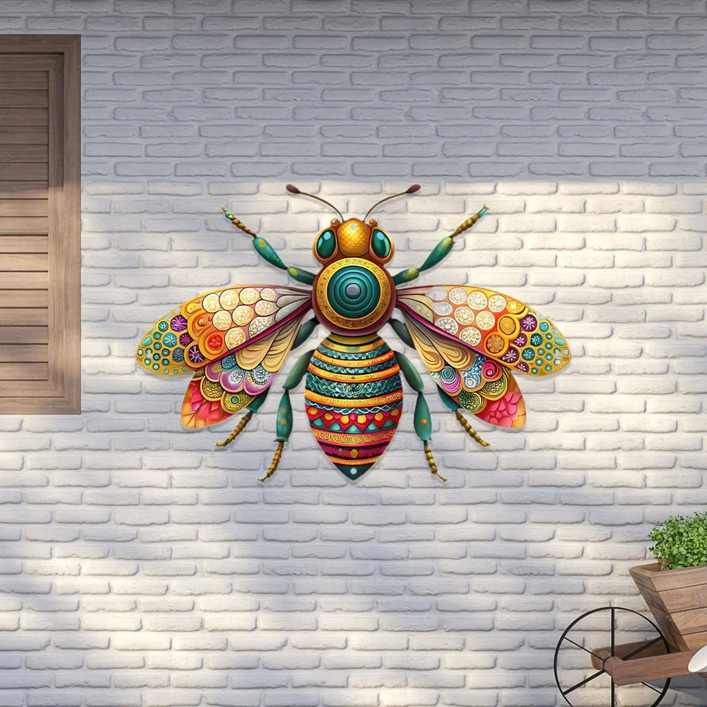FlutterArt Metall-Schmetterlingswanddeko | Garten & Innenbereich | 31 x 21 cm | Wandkunst für Terrasse, Klassenzimmer & Zaun