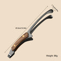 Bravion Grillzange Edelstahl | Hitzebeständig | Holzgriff | 25,5 cm BBQ Zange