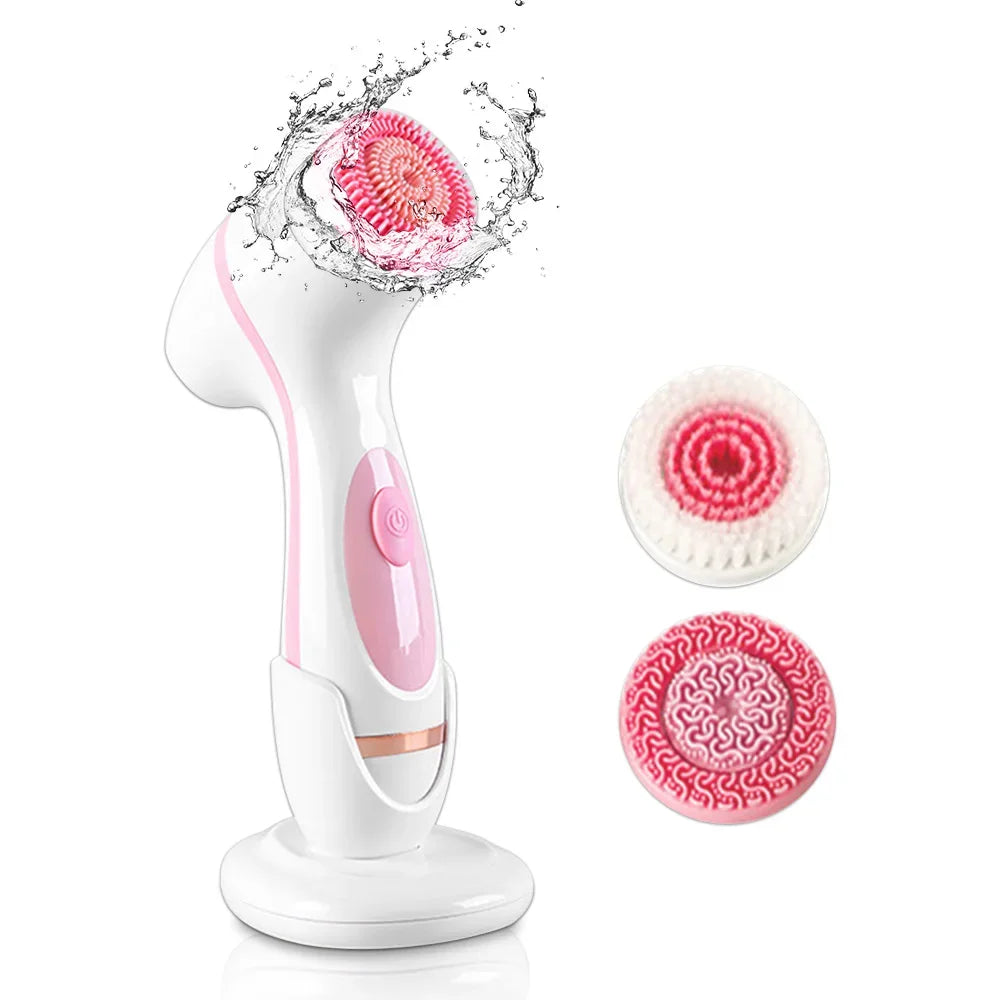 Velunia Elektrische Gesichtsreinigungsbürste 3-in-1 | Sonic-Technologie | Tiefenreinigung & Gesichtsmassage | USB Wiederaufladbar