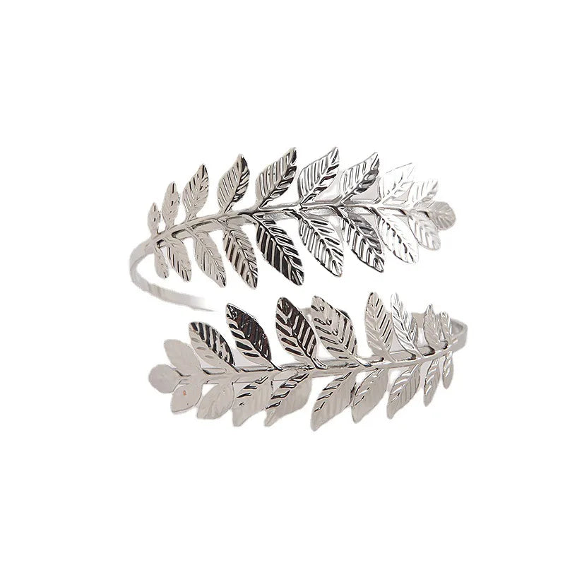 Leafora | Vorhanghalter Blattdesign | Verstellbare Gardinenhalter aus Metall | Dekorative Raffhalter