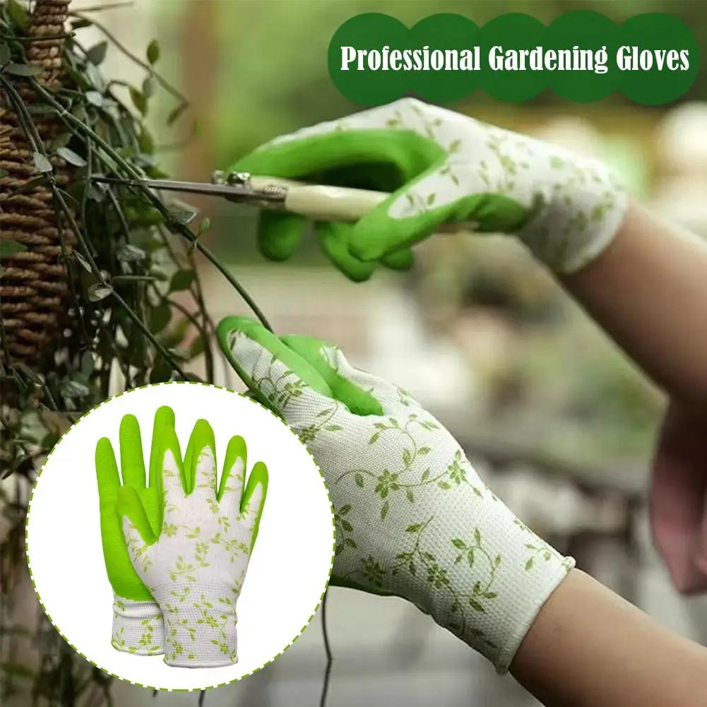 GardenGrip Gartenhandschuhe Latex Schaum | Rutschfest & Atmungsaktiv | Einheitsgröße