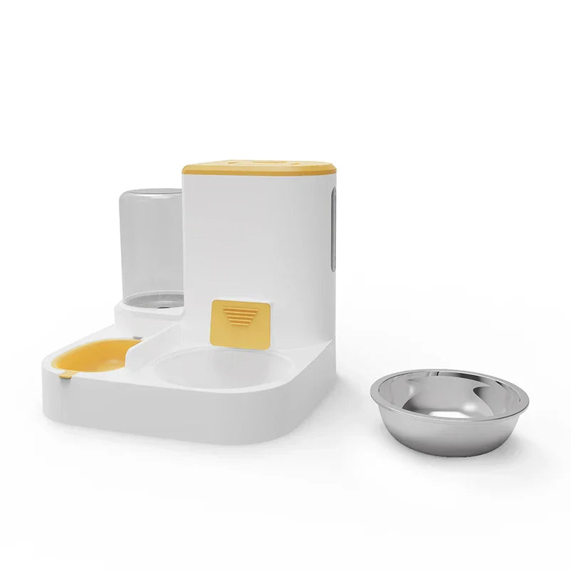 Feedipet Food & Water Dispenser for Cats & Dogs | Automatic Refill | 2-in-1 Bowl Set