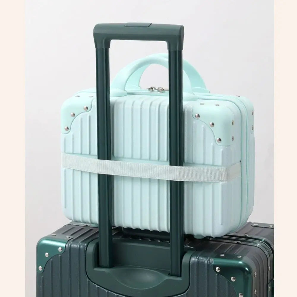 GlamorCase Mini Reise-Kosmetikkoffer 14 Zoll | Handgepäck Organizer | Make-up & Passwortfach | 30 x 23 x 15,5 cm