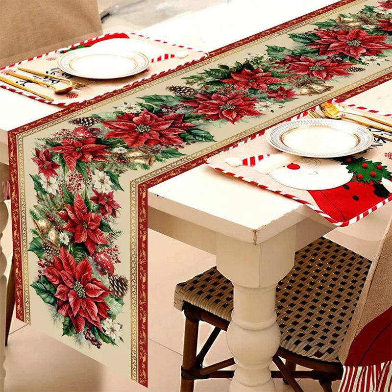 Christmas Table Runner Festivia | 180×35 cm | Elegant & Festive | Table Decor for Christmas & New Year 2025/2026