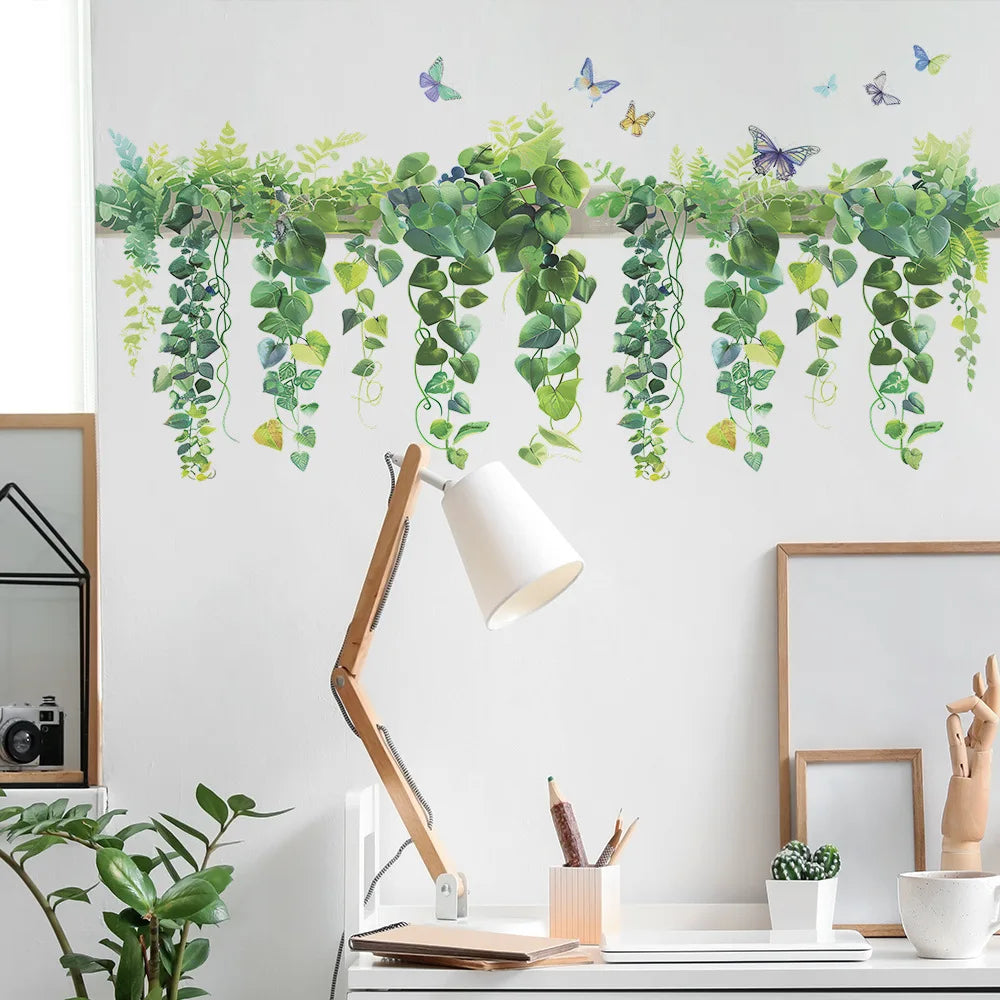 DecoBloom Blumenregal Wandaufkleber | Mehrfach-Design | Wohnraum & Kinderzimmer Deko | Selbstklebende Wandtattoos
