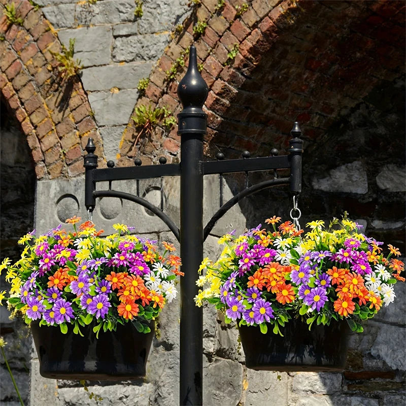 Florivida Künstliche Gänseblümchen | 33 cm | UV-beständig | Dekoblumen für Zuhause & Hochzeit