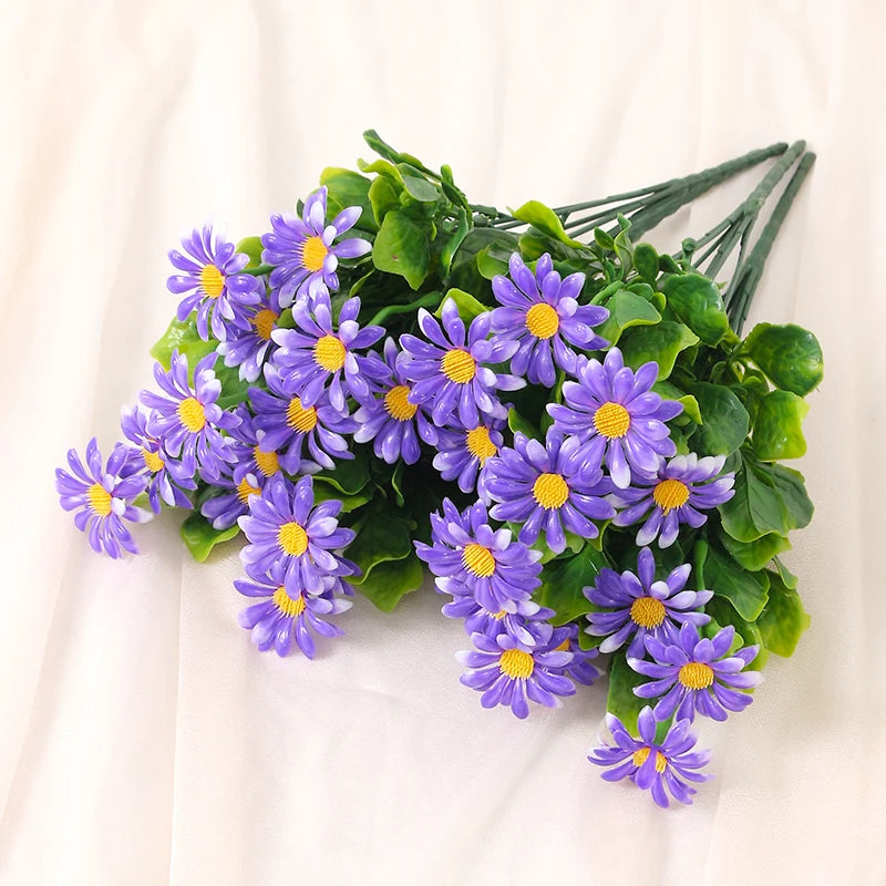 Florivida Künstliche Gänseblümchen | 33 cm | UV-beständig | Dekoblumen für Zuhause & Hochzeit