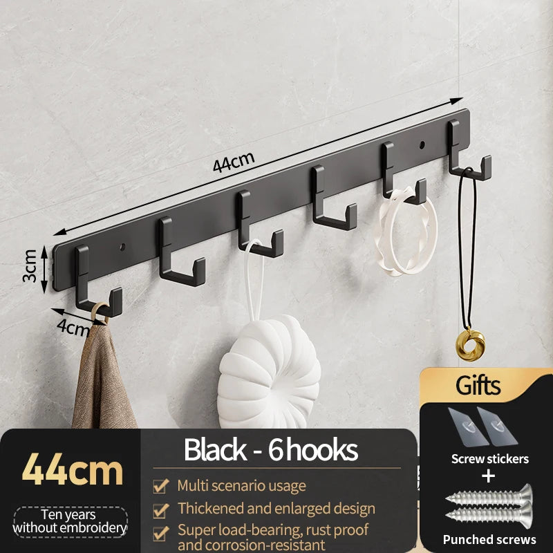 HangoMax Kleiderhaken Wand & Tür | Aluminium Haken für Garderobe, Eingang & Schrank | Stark & Platzsparend