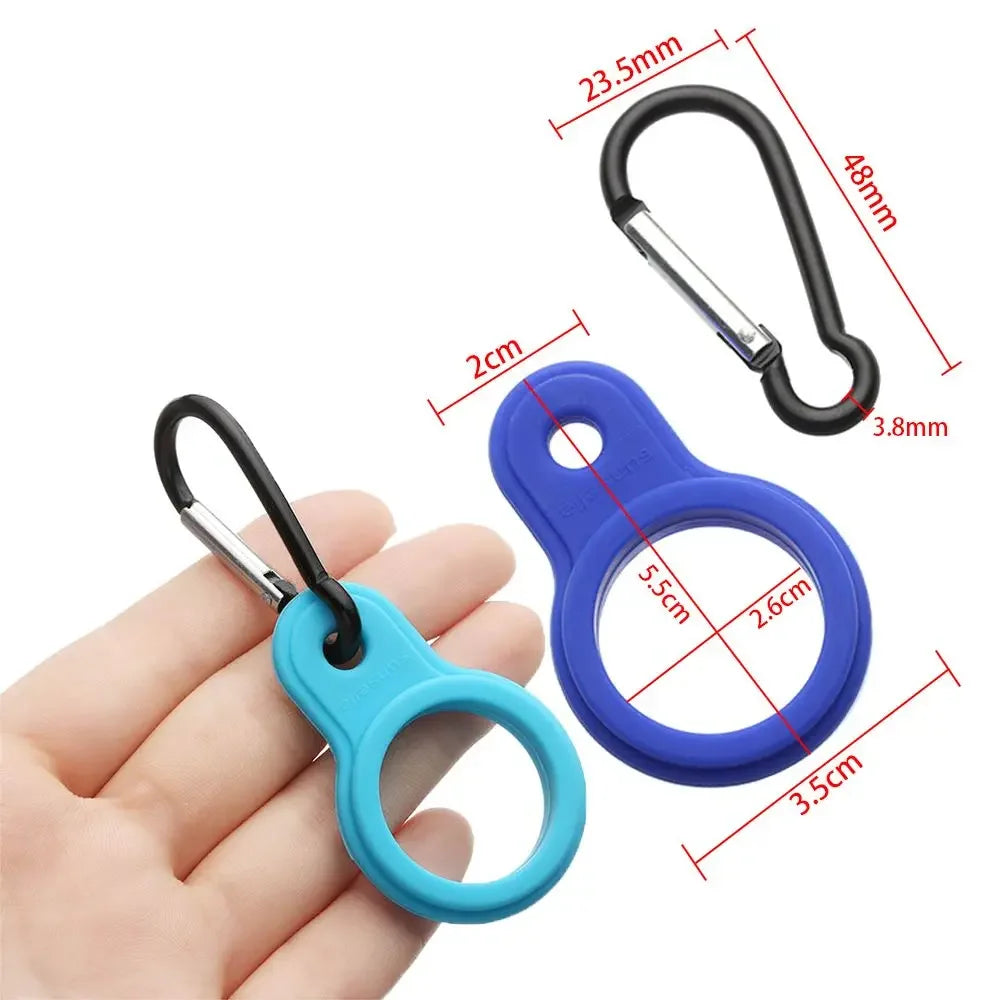 HydroClip Flaschenhalter Karabiner | Outdoor Getränkehalter | Aluminium & Nylon für Rucksack und Gürtel