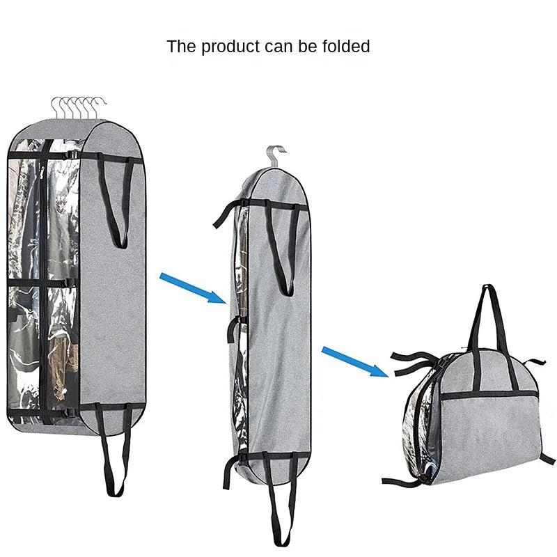 GuardWear Kleiderschutz Staubbeutel | Wasserdicht & Bakterienresistent | Grau | Verdickt & Verbreitert