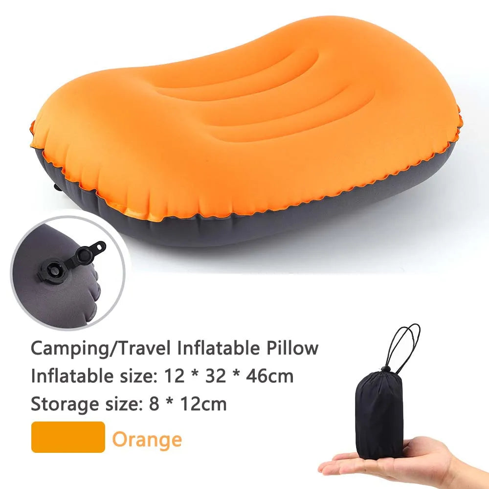 AirNest Inflatable Outdoor Pillow | Compressible & Foldable | Neck Support for Camping, Hiking & Travel