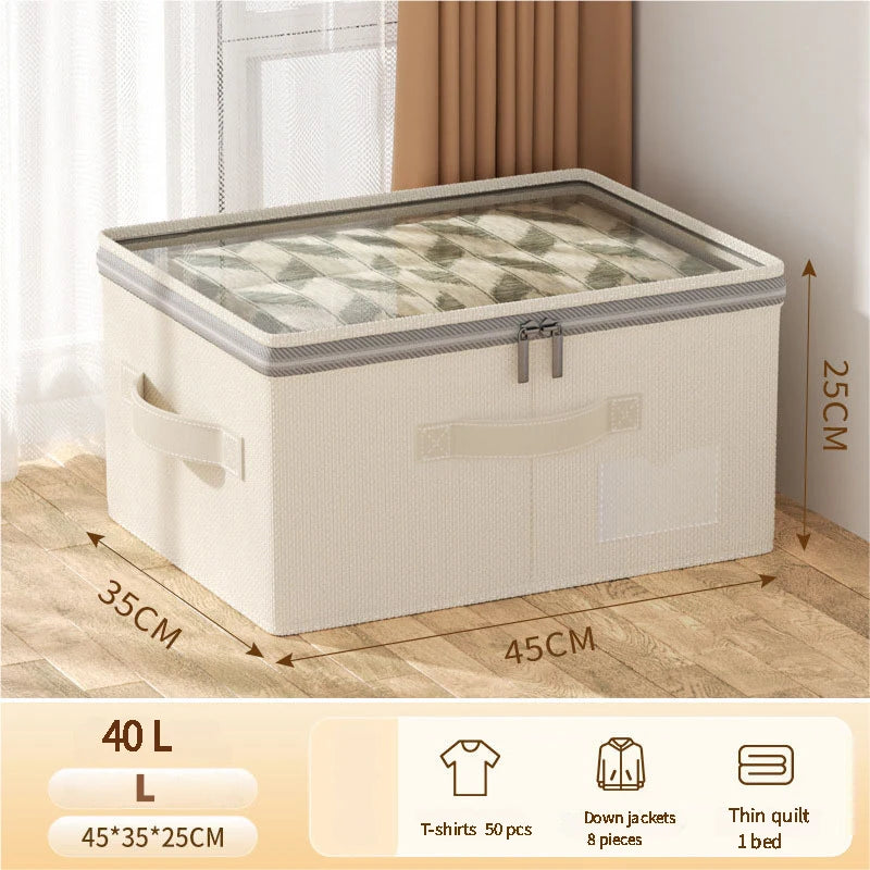 Dormexa Kleider Aufbewahrungsbox mit Deckel | Großes Volumen | Faltbarer Schrank Organizer
