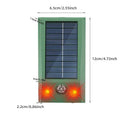 SonicFence Solar | Solar Ultraschall-Tiervertreiber mit LED-Blitzlicht | IP66 Wasserdichter Tierabwehrer für Garten, Obstgarten & Gewächshaus