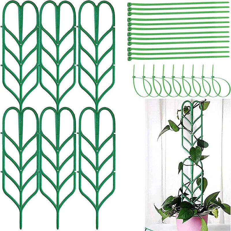 Rankora | Pflanzen-Rankhilfe 2er-Set | Stapelbare Kletterhilfe für Zimmerpflanzen & Gartenpflanzen | Dekorative Pflanzenstütze