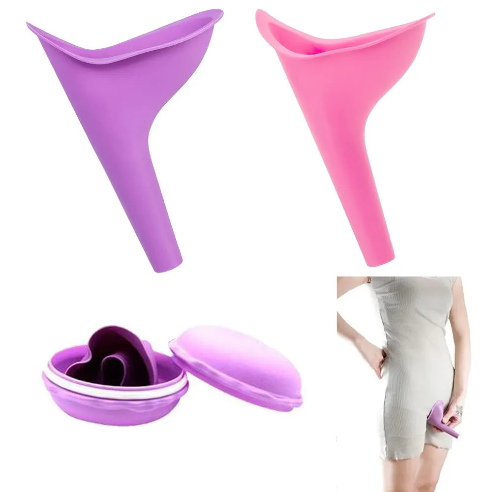 FemEase Damenurinal tragbar | Outdoor & Camping | Urinierhilfe mit Aufbewahrungsbox