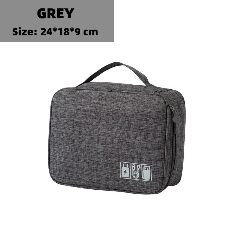 Baguvo Toiletry Bag | Water-Repellent & Compact | 100% Oxford Polyester | 24×18×9 cm