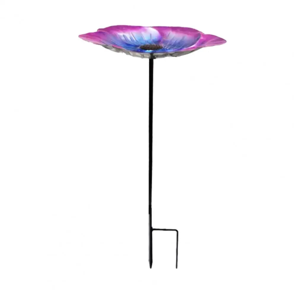 BirdHaven Vogeltränke Metall | 24 cm Durchmesser | Höhenverstellbar 63 cm | Garten & Outdoor Deko