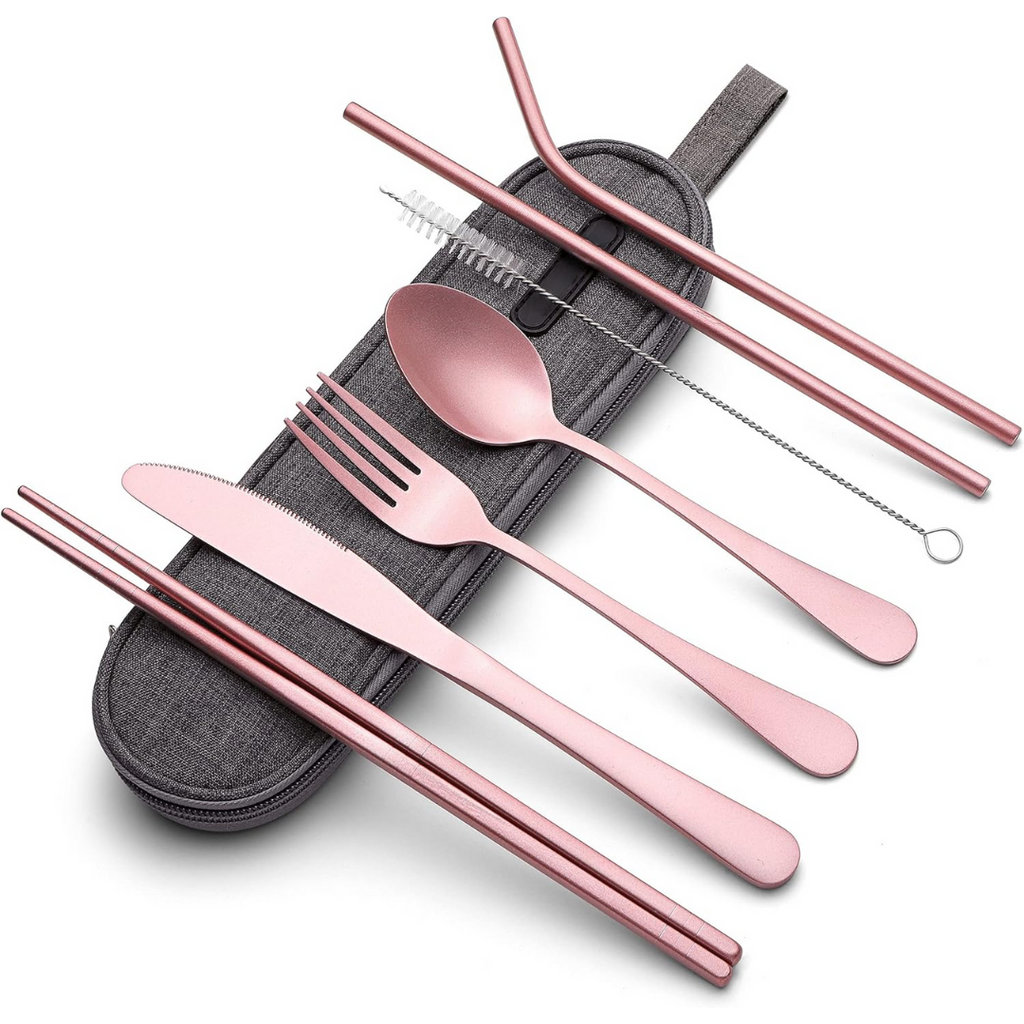 GoCutlery Cutlery Set | 4-piece for on the go | Stainless Steel & BPA-free | With Carrying Case