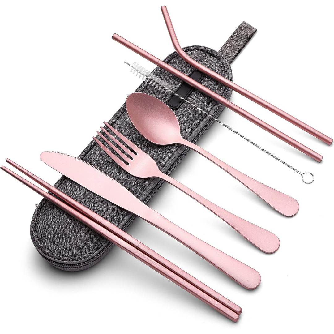 GoCutlery Cutlery Set | 4-Piece for On the Go | Stainless Steel & BPA-Free | With Carrying Case