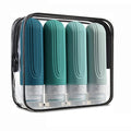 ReiseFlex | Nachfüllbare Silikon-Reiseflaschen 90 ml | Auslaufsicheres Kosmetik-Set für Shampoo, Lotion & Pflegeprodukte