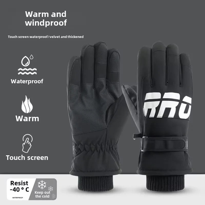GlacioShield Pro Gloves | Waterproof Winter Gloves | Touchscreen & Anti-Slip | Warm Fleece Lining for Skiing, Cycling & Outdoor Activities