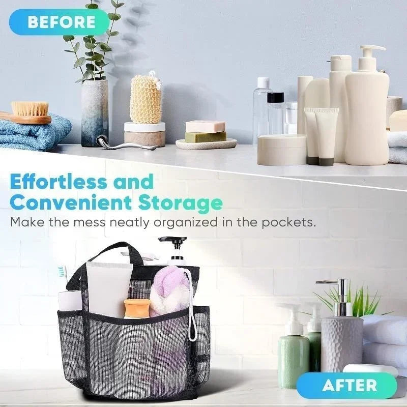 AquaCarry Strandtasche Netz | Schnell Trocknend | Große Kapazität | Dusch & Gym Organizer