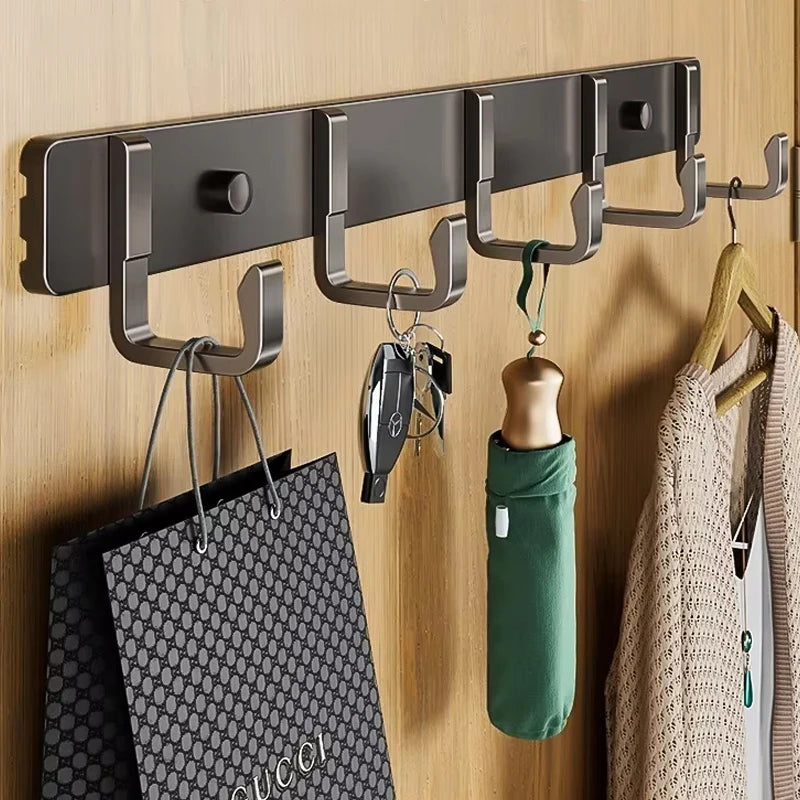 HangoMax Kleiderhaken Wand & Tür | Aluminium Haken für Garderobe, Eingang & Schrank | Stark & Platzsparend